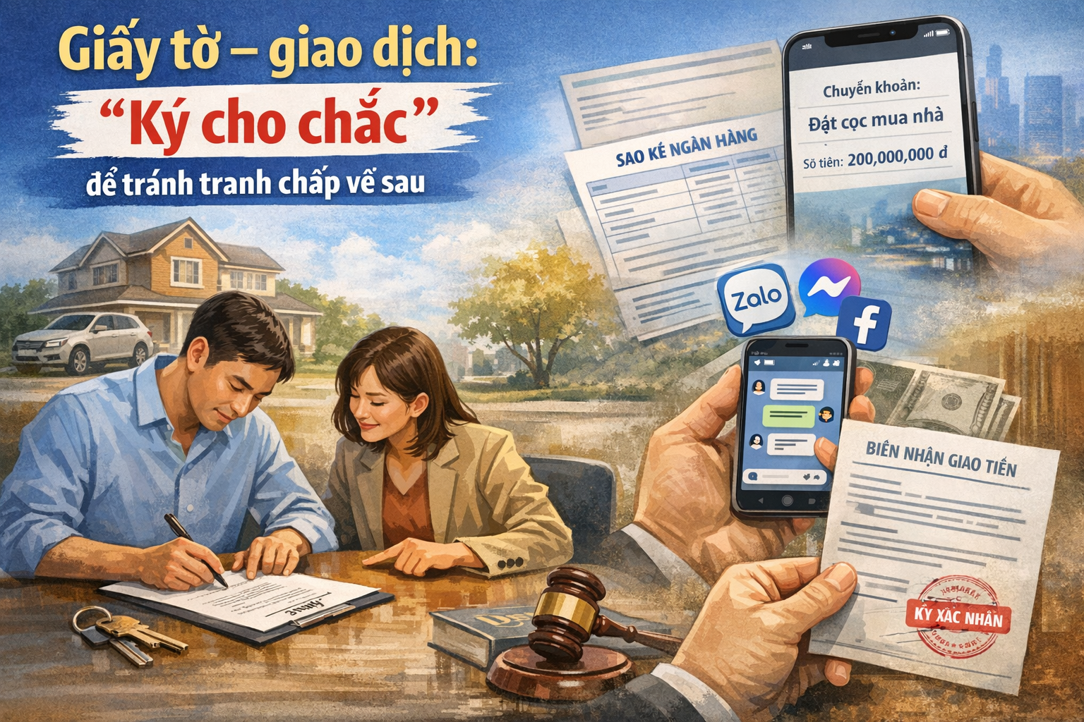 Giấy tờ – giao dịch: “Ký cho chắc” để tránh tranh chấp