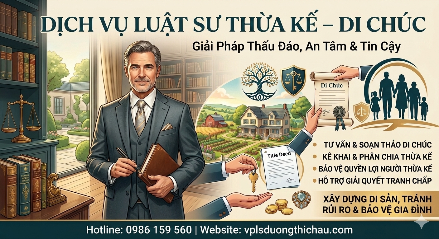 Luật sư Thừa kế – Di chúc | Lập di chúc, chia di sản, tranh chấp thừa kế